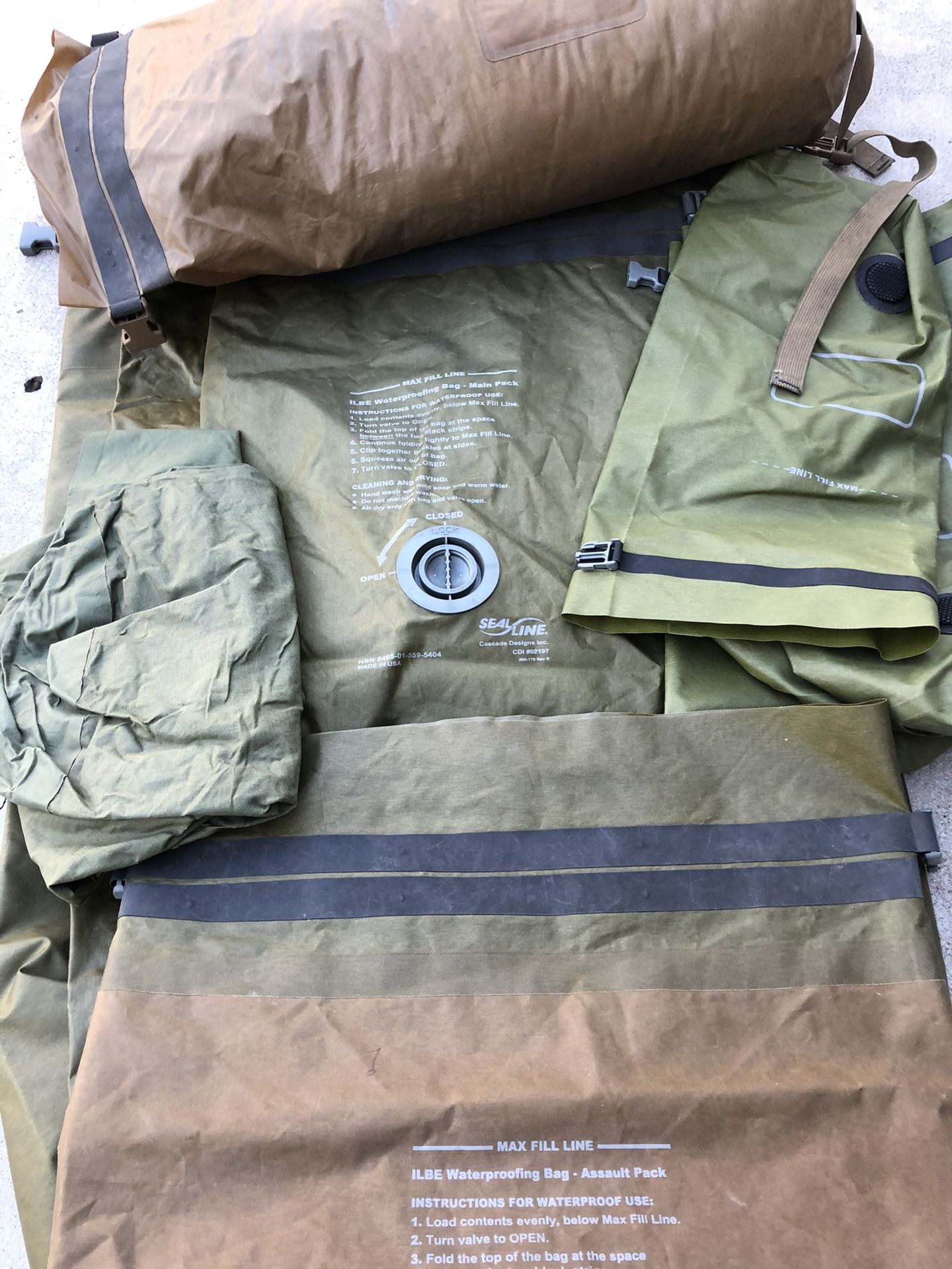 USMC CIF Issued Dry Bags