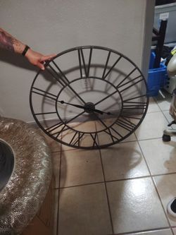 Large Metal Clock
