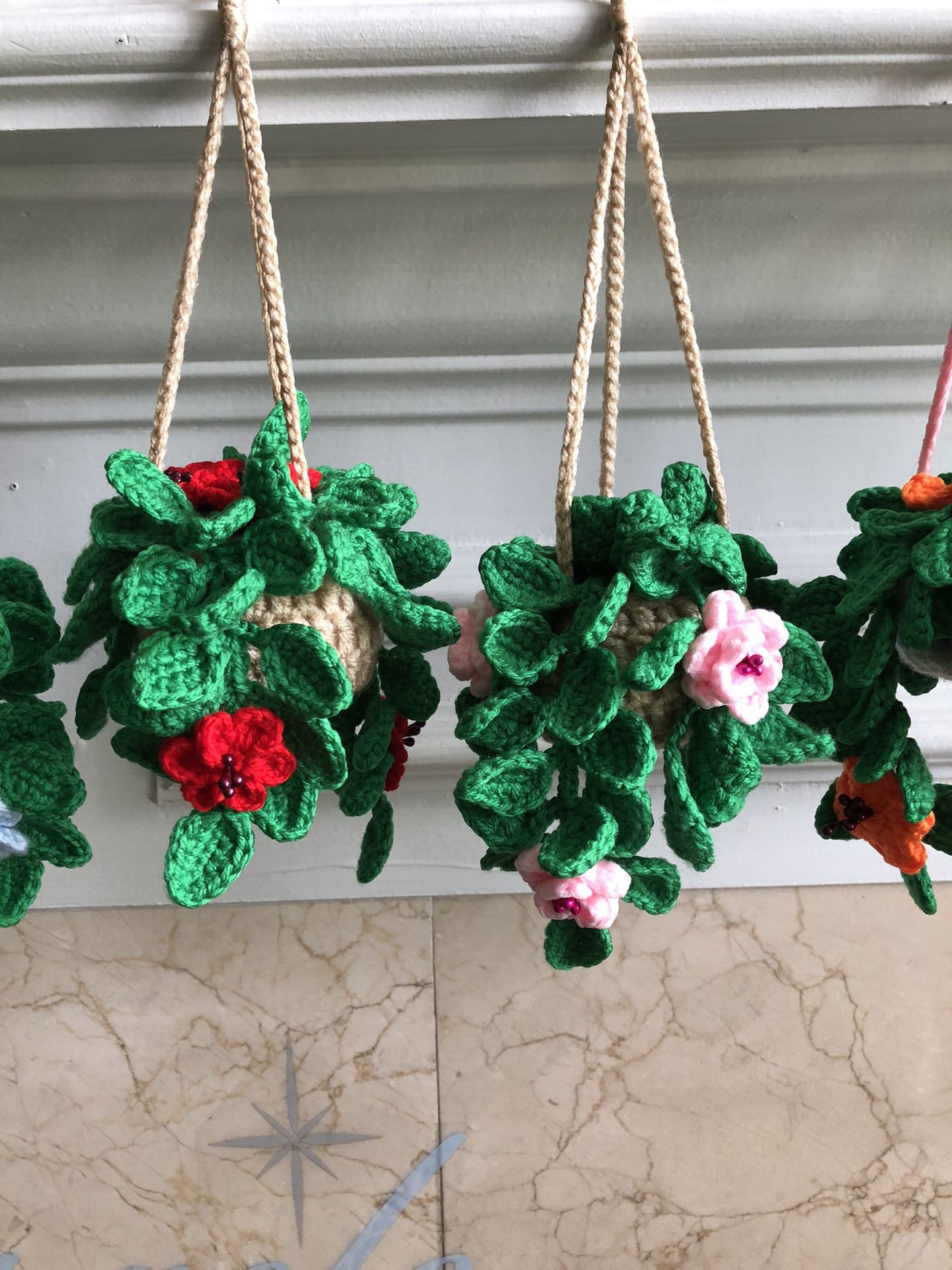 Crochet Hanging Baskets ( NOT made in China ❗️) 
