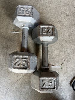 25 lb Hex Dumbbell Sets