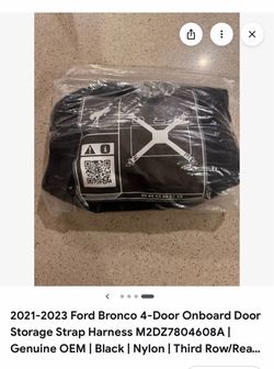 Ford Bronco OEM Door Storage Strap Harness