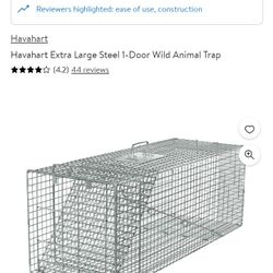 Brand New In The Box Steel Wild Animal Trap.