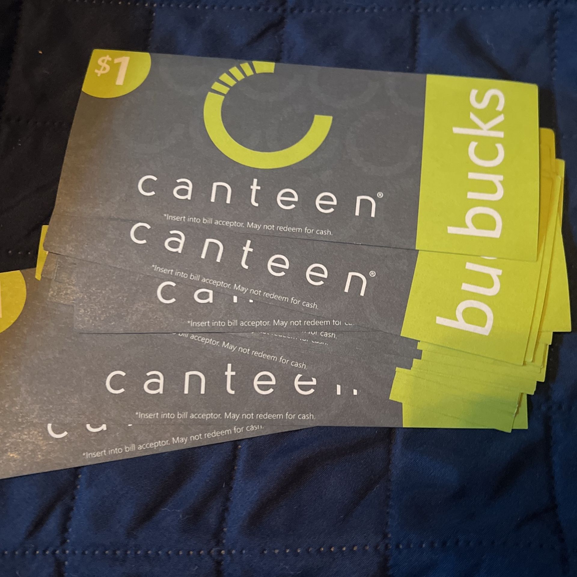 Canteen Bucks! $21 Value!