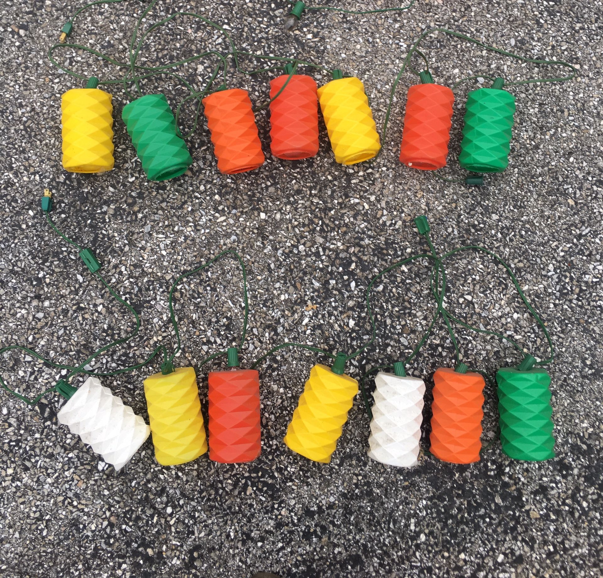 vintage tiki string lights camper trailer deck outdoor lights