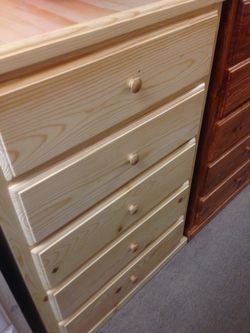 New natural color pinewood dresser