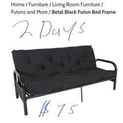 Black Futton Bed 