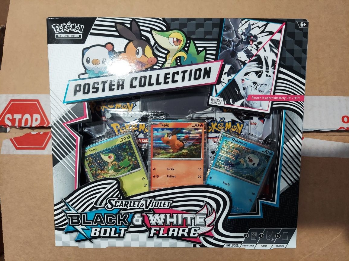 Pokemon Black Bolt and White Flare Poster Collection