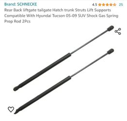Rear Back liftgate tailgate Hatch trunk Struts Lift Supports