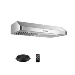30 in. 700 CFM Ducted Under Cabinet Range Hood in Stainless Steel with 3-Way Venting Compatibility