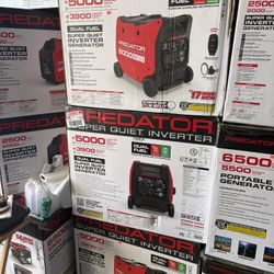 Big Sale On Generators Predator Inverters Super Quite 