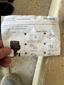 NEW - LoJack by Spireon Universal OBD Passthrough Kit + Edge / ATS100 Tracke