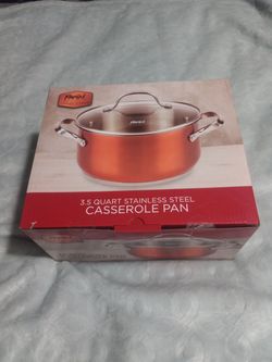 Casserole Pan 3.5 Quart Stainless Steel
