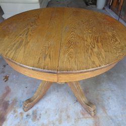 Round Antique Oak Table