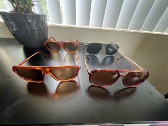 Vintage 70’s men’s European style sunglasses 4 piece lot