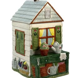 Fitz & Floyd Garden Shed Cookie Jar