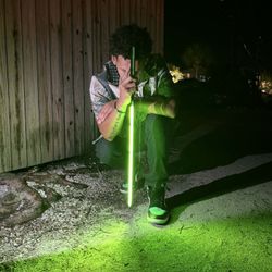 Neon Green Light Up Katana 
