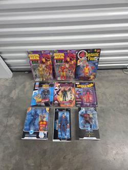 Marvel Hasbro, DC McFarlane Toys, and NECA lot of 11 figures, NEW!