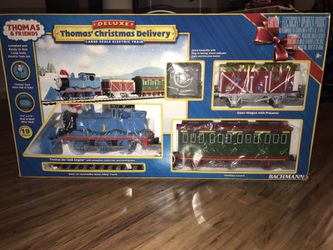 "Thomas & Friends" Deluxe Thomas Christmas Delivery large scale electric train for sale!!