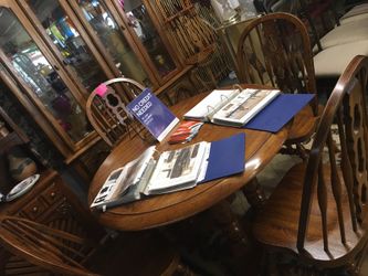 Table 4 chair and hutch 325.00 solid