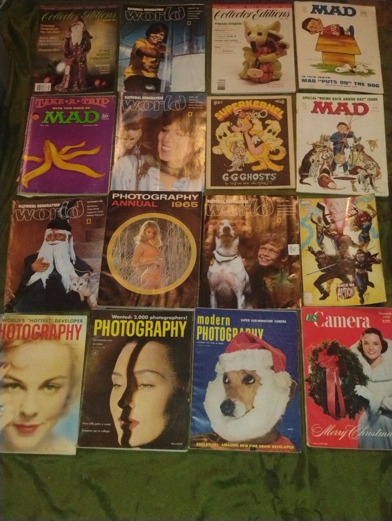 Vintage Books Magazines Mad Photography