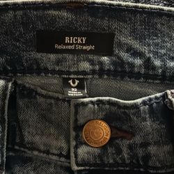 Size 32 Light Blue Denim True Religion Pants 