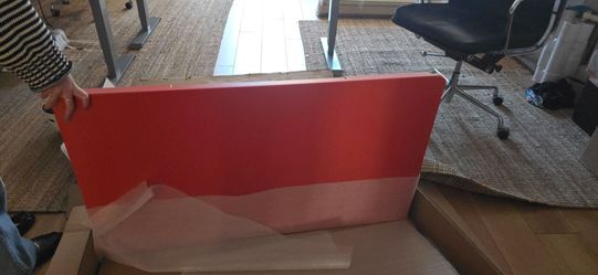 Oeuf Moss Desk in Tomato Finish