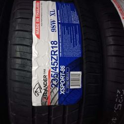 4 New Tires 235/45/18 Atlander Tires