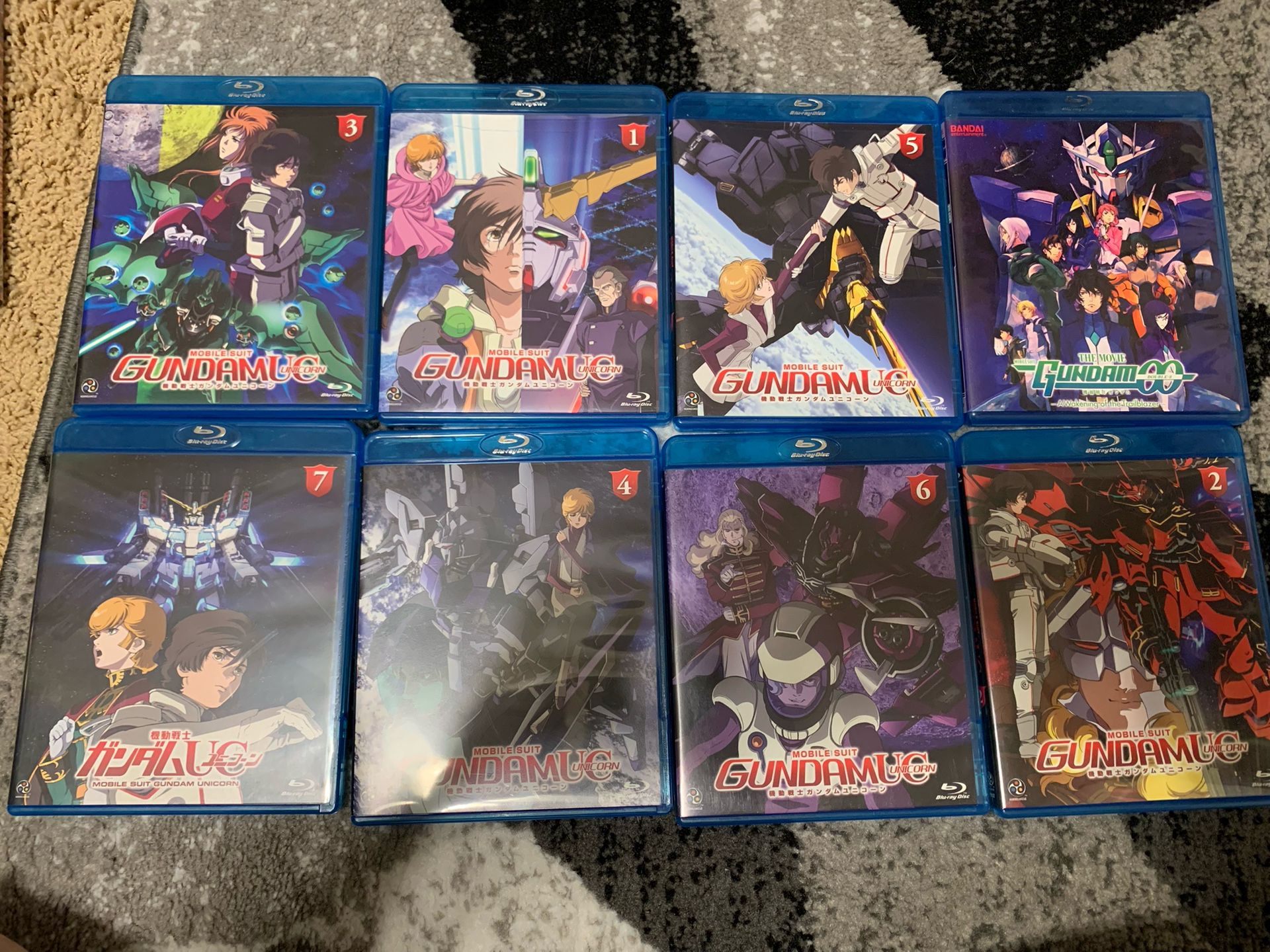 Out of Print Gundam Blurays