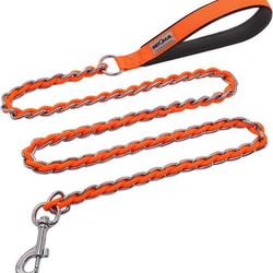 Chewproof metal leash for medium and large dog’s