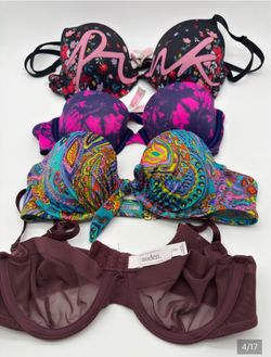 •Lot of Victoria's Secret PINK Bra & Swim Bundle and Auden 32A 34A 34B - 4 Piece