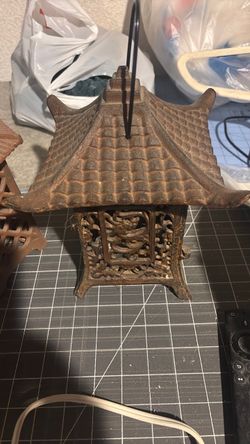 Metal outdoor candle light