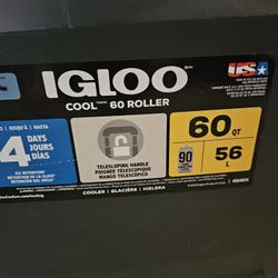 New 60 Quart Igloo Cooler