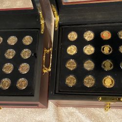 COMPLETE Presidential Dollar full SET US Mint P,D,S 195 Coins Total w/cases 