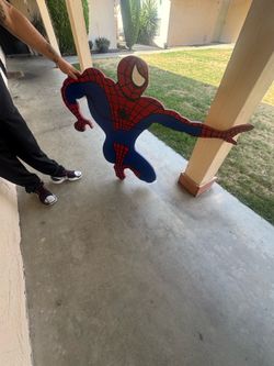 Wood cut out spider man  OBO