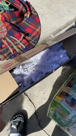 White Fake Christmas tree