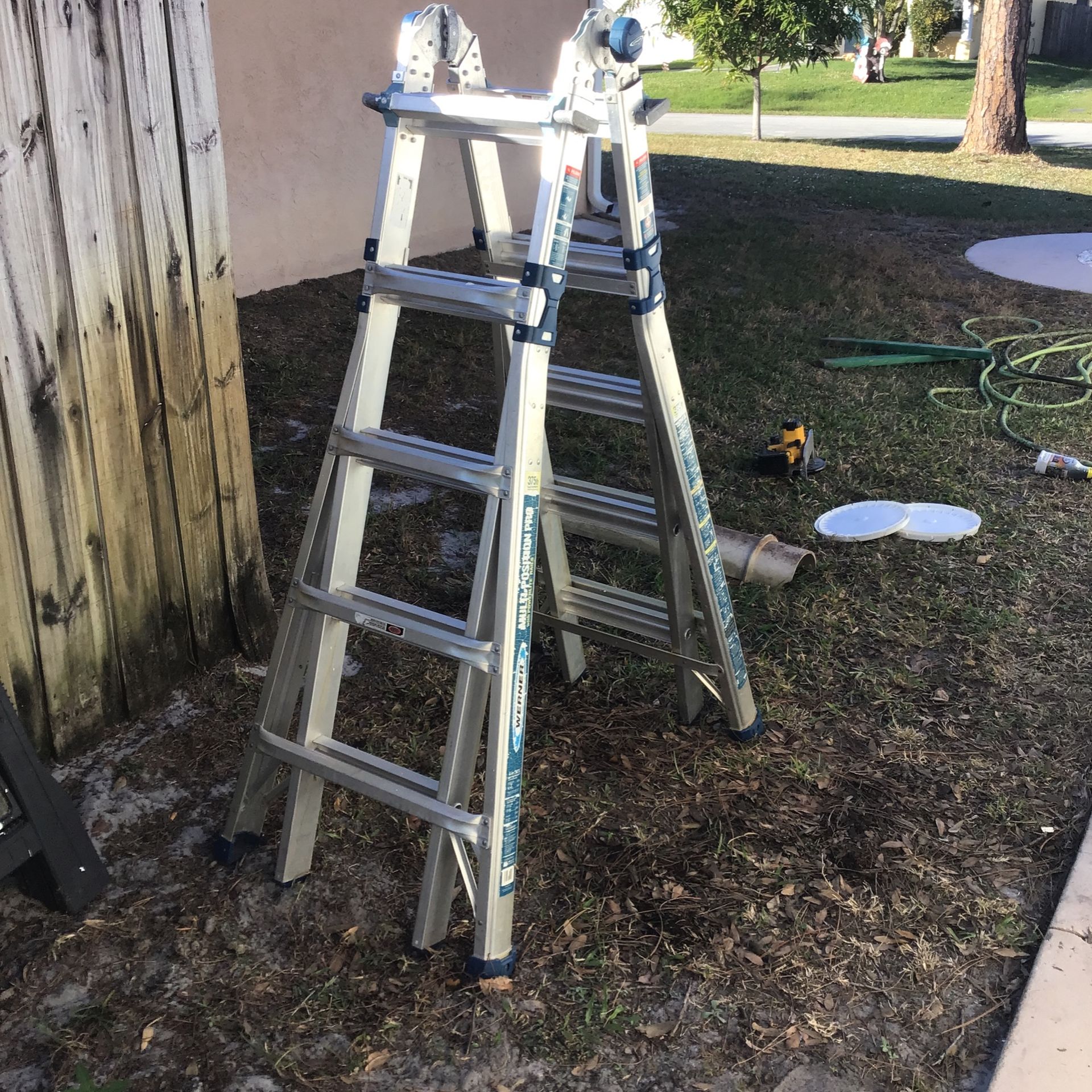 Werner Multipurpose Pro Ladder with Power lite Rails