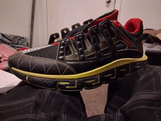 Versace Trigreca Sneakers Black Yellow Red