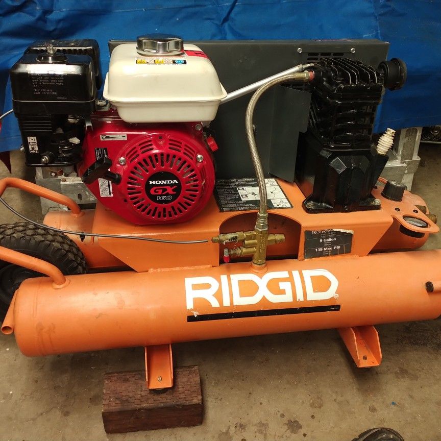 Reverberación Presta atención a Pies suaves Ridgid 9 Gal Gas Air Compressor for Sale in Antioch, CA - OfferUp