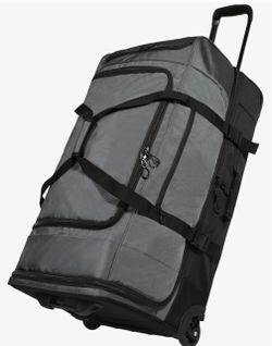 REDCAMP 30" Large Rolling Travel Duffle Bag with Wheels and Handle, Grey