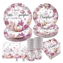 Little Pumpkin Baby Shower Decorations Happy Fall a Little Pumpkin Is On The ...