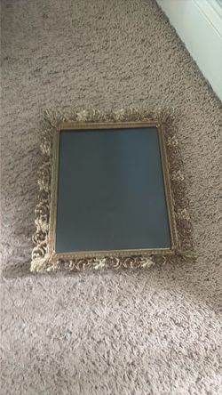 Ornate Gold Framed Wall Mirror