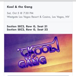 Kool And The Gang ~ Concert 