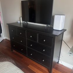 Large Black Wooden Dresser (PICKUP ONLY)