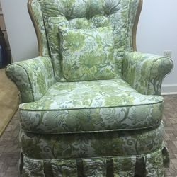 Vintage Swivel Rocking Chair