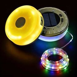4 in 1 camping burning man Solar Powered LED String Light with Lantern