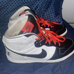 Big Nike High “Black Crimson Safari” (Size 10.5)