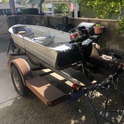 14 Foot John Boat/ Fishing Boat / Trailer