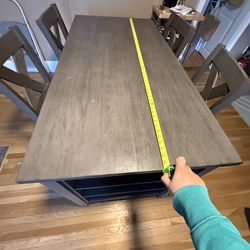 Bar height dining table