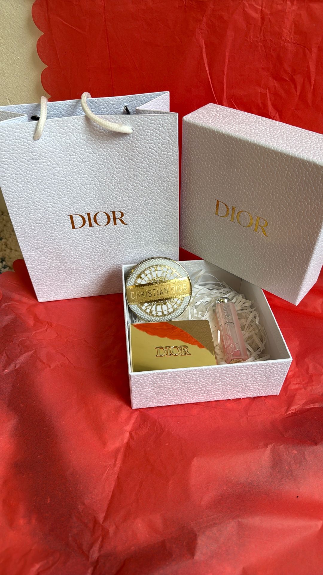 Dior Makeup Gift Set Buyer's Choice Includes Box And Bag