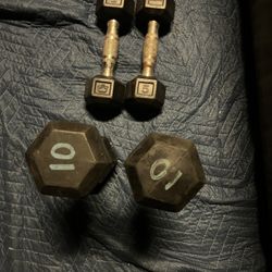 Dumbbells 10 and 5 Pounds 